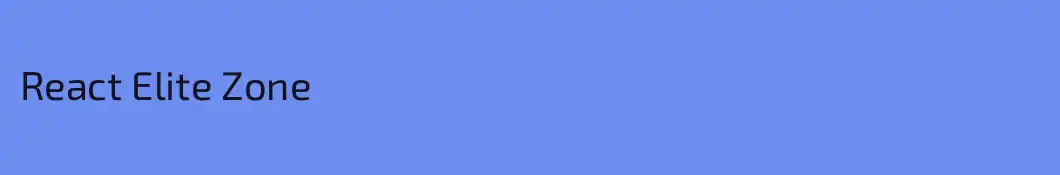 React Elite Zone